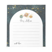 Ruimte Tijd Capsule Notitieblok (Voorkant)