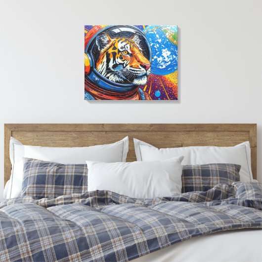 RUIMTE TIJGERZ ZIJN GAAAN! CANVAS AFDRUK (Insitu (Slaapkamer))