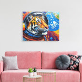 RUIMTE TIJGERZ ZIJN GAAAN! CANVAS AFDRUK (Insitu (Woonkamer))