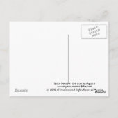 Ruimte tussen de sterren briefkaart (Achterkant)