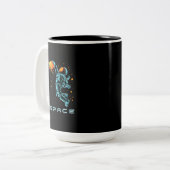 ruimte tweekleurige koffiemok (Voorkant links)
