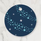 Ruimte uit deze wereld verjaardag bedankjes labels (Achterkant)