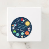 Ruimte uit deze wereld verjaardag bedankjes labels (In situ)