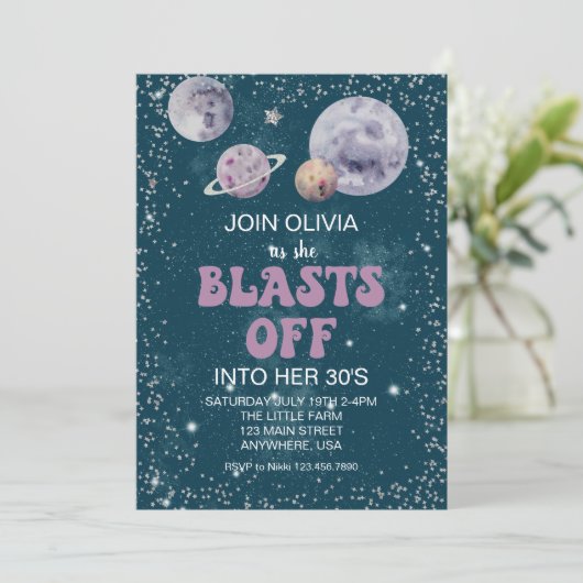 Ruimte uit deze wereldplaneten, zaterdag kaart (Staand voorkant)