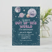 Ruimte uit deze wereldplaneten, zaterdag kaart (Staand voorkant)