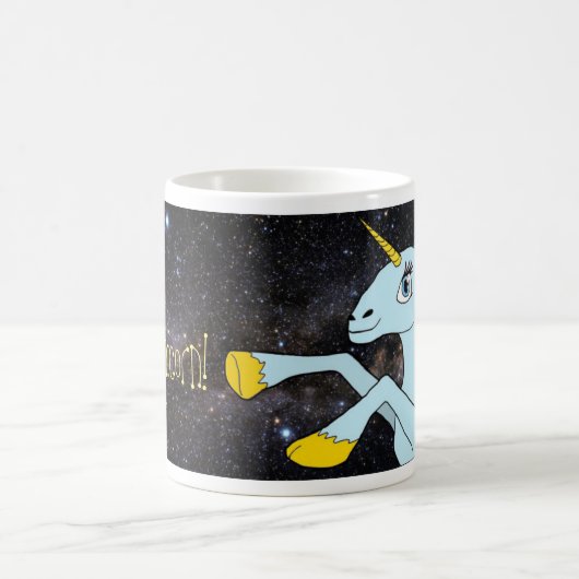 Ruimte-Unicorn. mok (Center)