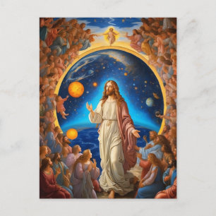 *~* Ruimte Universum Aarde Licht AP50 Jezus Bloeme Briefkaart