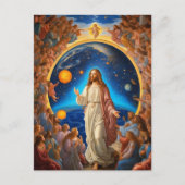 *~* Ruimte Universum Aarde Licht AP50 Jezus Bloeme Briefkaart (Voorkant)