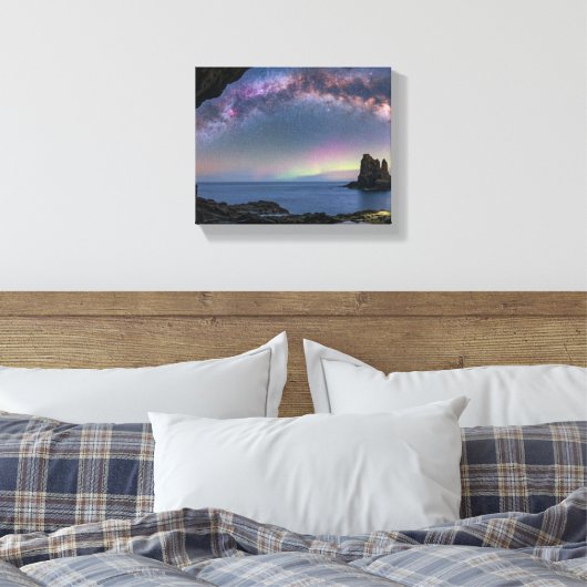 Ruimte universum canvas voor kantoor/woonkamer afdruk (Insitu (Slaapkamer))
