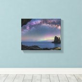 Ruimte universum canvas voor kantoor/woonkamer afdruk (Insitu (Houten vloer))