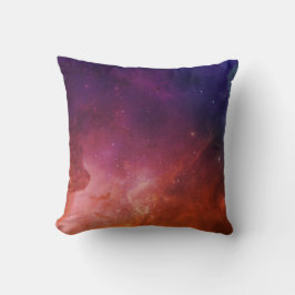 Ruimte Universum Rood Blauw Waterverf Ster Nevel Kussen
