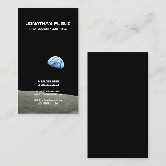 Ruimte Universum Wetenschap Natuurkunde Elegant De Visitekaartje (Voorkant / Achterkant)