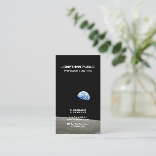 Ruimte Universum Wetenschap Natuurkunde Elegant De Visitekaartje (Staand voorkant)