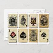 ruimte van schoppen  briefkaart (Voorkant / Achterkant)