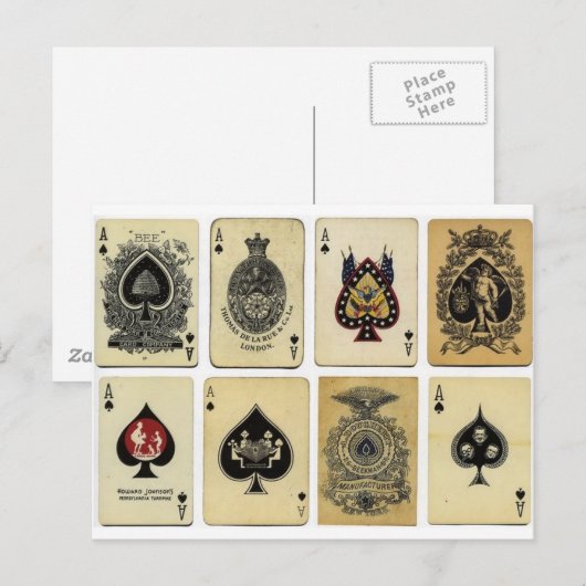 ruimte van schoppen  briefkaart (Voorkant / Achterkant)