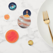 Ruimte verjaardag confetti (Groep)