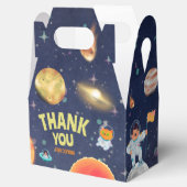 Ruimte verjaardag geschenkdoos, ruimte verjaardag bedankdoosjes (Geopend)