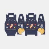 Ruimte Verjaardag Planeten Sterren Astronaut Jonge Bedankdoosjes (Uitgevouwen)