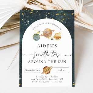 Ruimte Verjaardag Uitnodiging   Vierde reis Verjaa