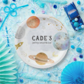 Ruimte-verjaardagsbord Papieren Bordje (Feest)