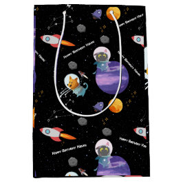 Ruimte Verjaardagsfeest, aangepaste tekst Medium Cadeauzakje