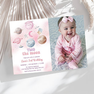 Ruimte Verjaardagsfeest Twee De Maan Verjaardagsfo Kaart