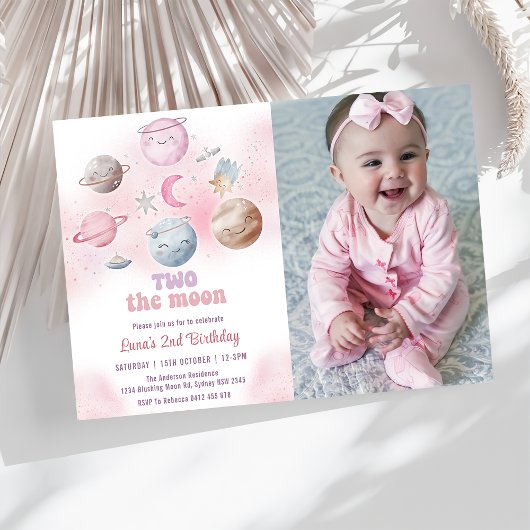 Ruimte Verjaardagsfeest Twee De Maan Verjaardagsfo Kaart