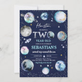 Ruimte Verjaardagsfeest Tweede reis rond de zon Kaart (Voorkant)