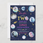 Ruimte Verjaardagsfeest Tweede reis rond de zon Kaart (Voorkant)