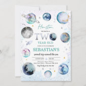 Ruimte Verjaardagsfeest Tweede reis rond de zon Kaart (Voorkant)