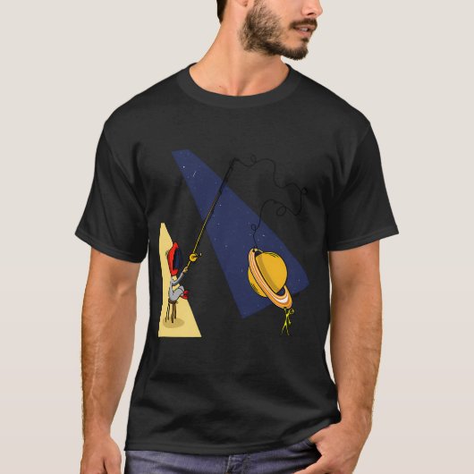 Ruimte vissen t-shirt (Voorkant)