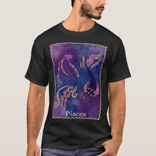 Ruimte Vissen T-shirt (Voorkant)