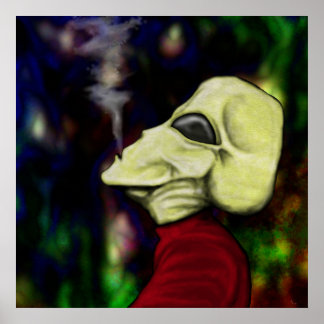 "Ruimte vol rook..." Poster