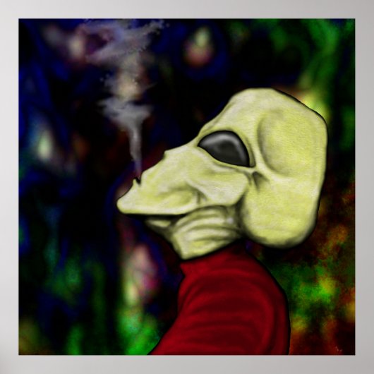 "Ruimte vol rook..." Poster (Voorkant)