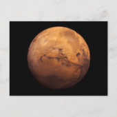 Ruimte Volledige kleur van de planeet Mars Briefkaart (Voorkant)