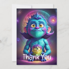 Ruimte voor Alien & Friend Bedankkaart