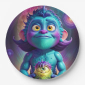 Ruimte voor Alien & Friend Papieren Bordje (Voorkant)