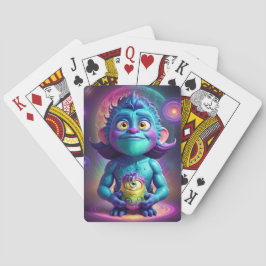 Ruimte voor Alien & Friend Pokerkaarten