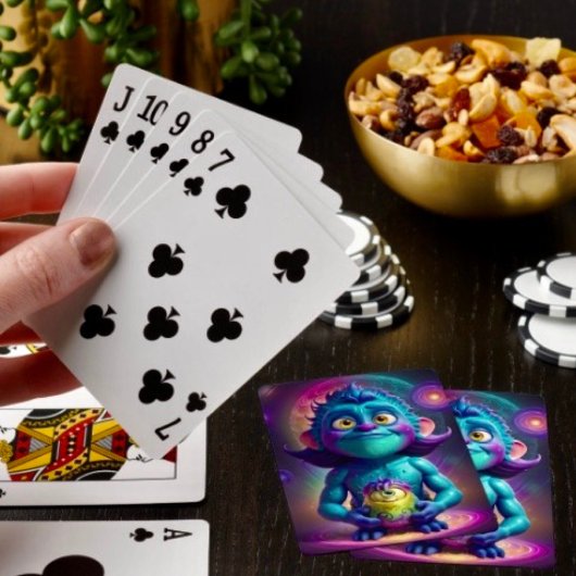 Ruimte voor Alien & Friend Pokerkaarten