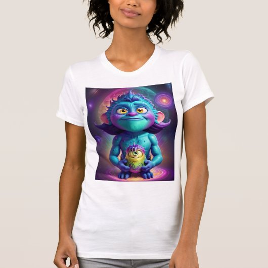 Ruimte voor Alien & Friend T-shirt (Voorkant)