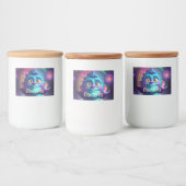 Ruimte voor Alien & Friend Voedselcontainer Etiket (Flessen)