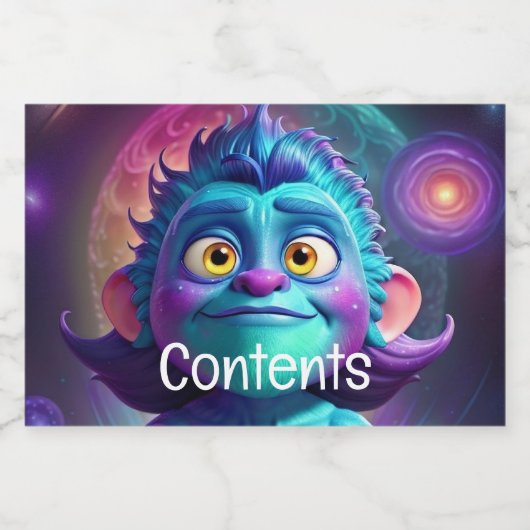 Ruimte voor Alien & Friend Voedselcontainer Etiket (Enkel label)