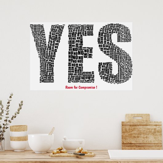 Ruimte voor Comproise-Poster Poster (Keuken)