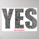 Ruimte voor Comproise-Poster Poster (Voorkant)