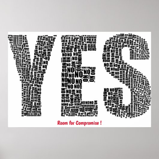 Ruimte voor Comproise-Poster Poster (Voorkant)