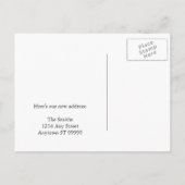 Ruimte voor de boeg Funny Change van Adres Aankondigingskaart (Achterkant)