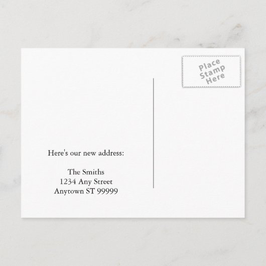 Ruimte voor de boeg Funny Change van Adres Aankondigingskaart (Achterkant)