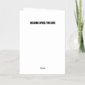 Ruimte voor liefdesgedicht folie wenskaart (Achterkant)