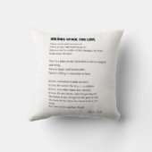 Ruimte voor liefdesgedicht kussen (Achterkant)