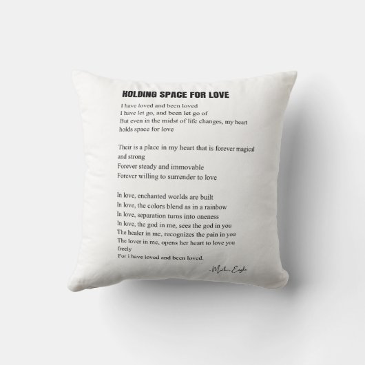 Ruimte voor liefdesgedicht kussen (Achterkant)